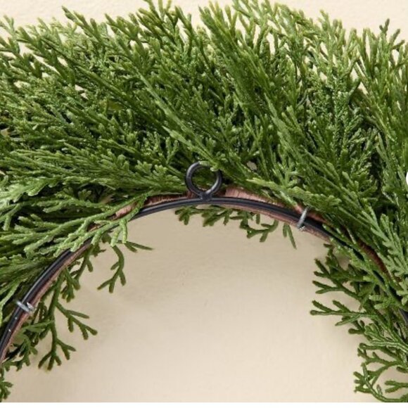 Hearth & Hand with Magnolia‎ Faux Cypress Mini Christmas Wreath NEW WITH TAG - Picture 2 of 3